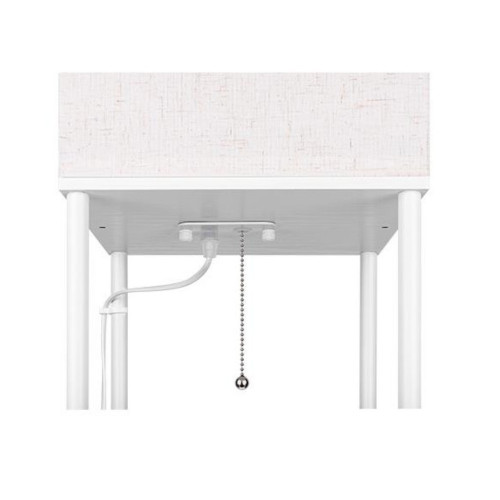 Lampa podłogowa Ganto elegancka z półkami 60W