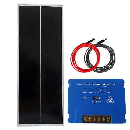 Panel słoneczny z regulatorem 100W 12V MPPT