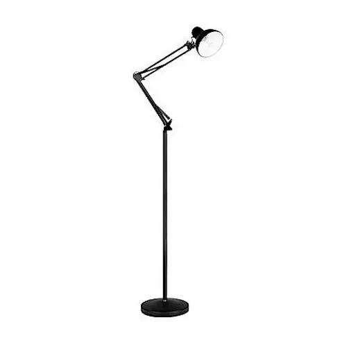 Lampa podłogowa Lena stalowa czarna 60W