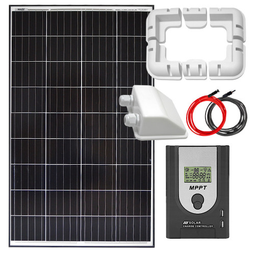 Zestaw solarny 140W MPPT 20A uchwyty
