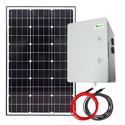 Zestaw solarny Off Grid 75W na działkę 40Ah 2xUSB