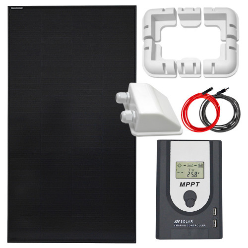Zestaw solarny 130W 12V MPPT  Uchwyty