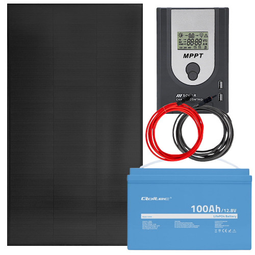 Zestaw solarny 170W 12V MPPT z akumulatorem