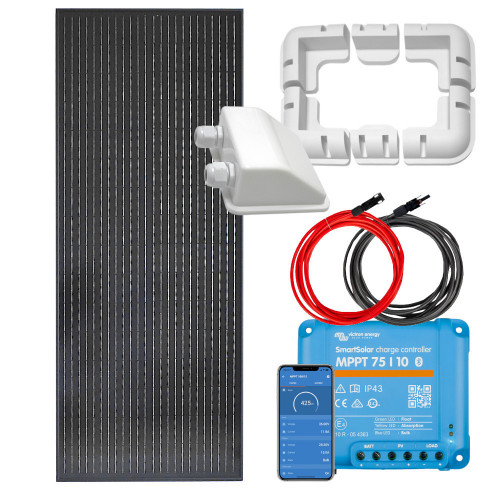 Zestaw solarny 130W 12V Victron MPPT  Uchwyty
