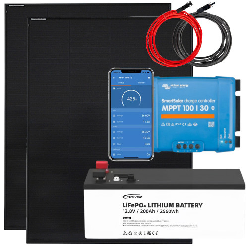 Zestaw solarny 400W Victron MPPT z akumulatorem