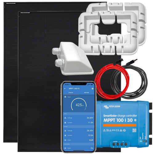 Zestaw solarny 400W MPPT z uchwytami Victron
