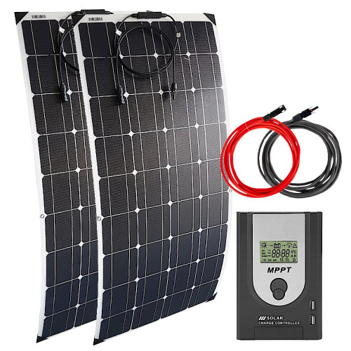Zestaw solarny elastyczny 200W MPPT 20A