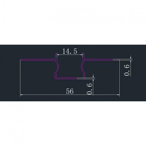 Profil LED Masterled GK anodowany 2m