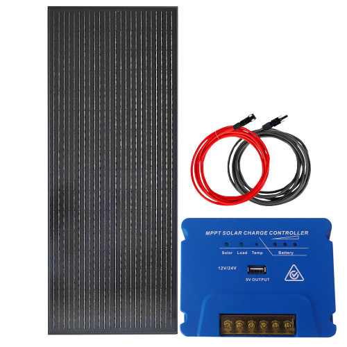 Panel słoneczny z regulatorem 100W 12V MPPT