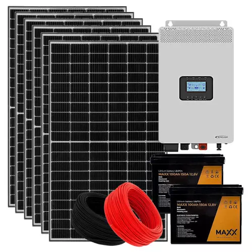 Zestaw fotowoltaiczny Off-Grid 4kW PV 2kW  magazyn energii 2,4kWh