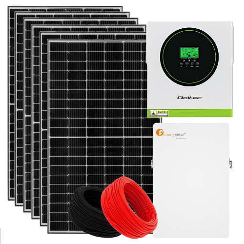 Zestaw fotowoltaiczny Off-Grid 6,2kW PV 4kW Magazyn energii 11,7kWh 