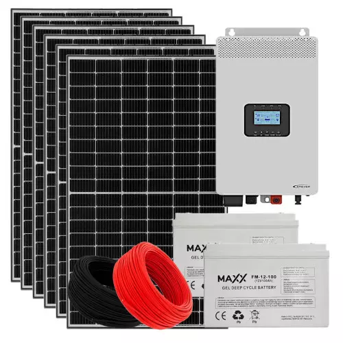 Zestaw fotowoltaiczny Off-Grid 4kW PV 2kW  magazyn energii 2,4kWh