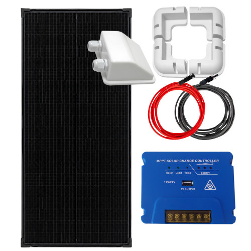 Zestaw solarny 100W MPPT uchwyty