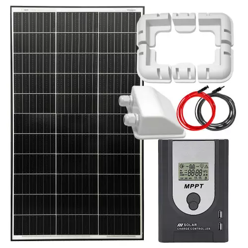 Zestaw solarny 170W MPPT uchwyty