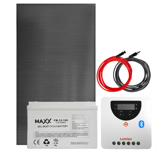 Zestaw solarny 170W 12V MPPT z akumulatorem
