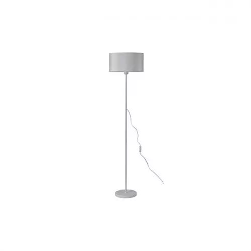 Lampa podłogowa Sola stalowo-tkaninowa biała 60W