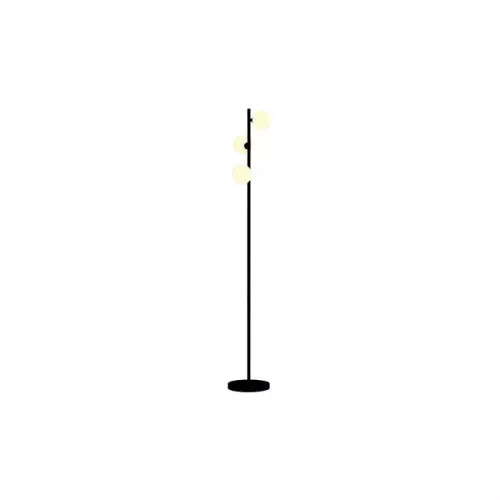 Lampa podłogowa stalowa IP20 czarna